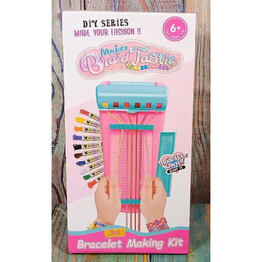 Maker Braid Tastic 3in1 Bracelet Making Kit - Ages 6+ - NEW